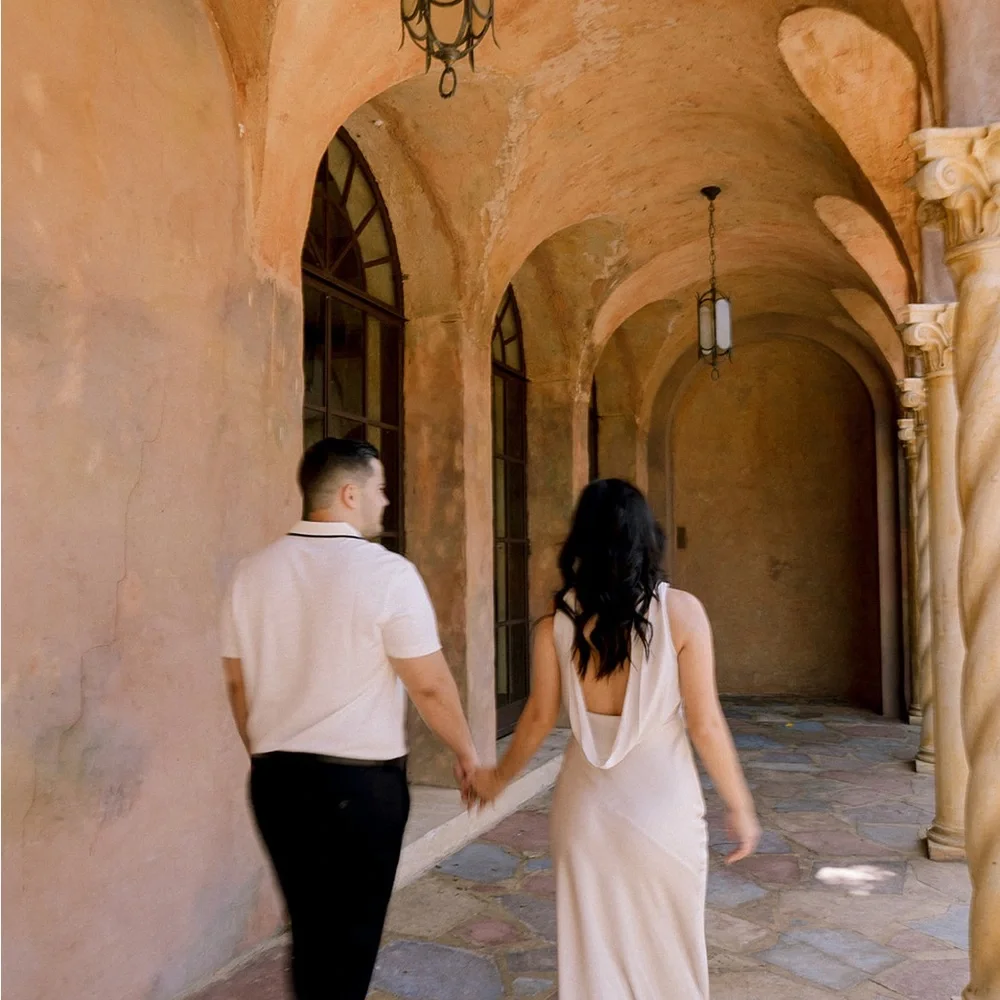 Satin Open Back Dress - Picture 3 of 4